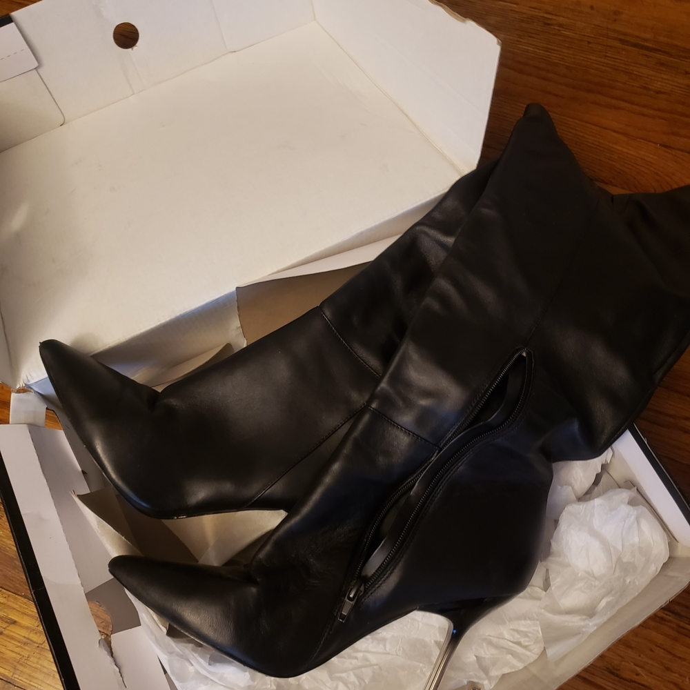 Nine West Black Heeled Boots